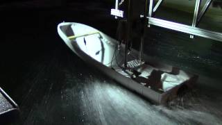 Sea Blade planing hull seakeeping model test  40 knots part 1 [upl. by Daisi]