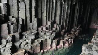 Inside Fingals Cave The Hebrides HD [upl. by Ainat]