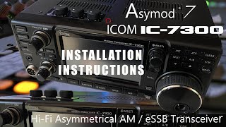 LeRoys Asymod 7 Icom IC 7300 Installation Instructions [upl. by Samuele]