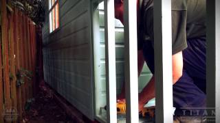 Summer House Shed Installation How To [upl. by Ahsier]