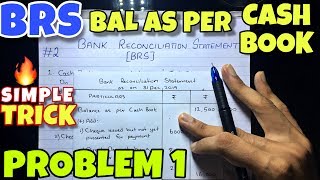 2 Bank Reconciliation Statement  Problem 1 By Saheb Academy  Class 11 [upl. by Mirna453]