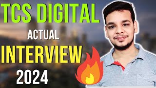 Latest TCS Digital Interview Experience 2024  Actual TCS Digital Interview Questions Asked [upl. by Aidnac14]