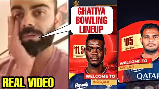 Virat Kohli not happy with RCB managements huge mistake in IPL Auction amp RCB poor bowling lineup [upl. by Atilol547]