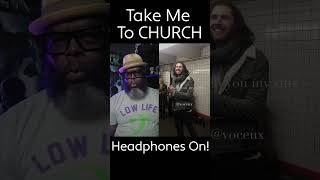 Harmonizing with Hozier in the Subway  Take Me to Church Cover [upl. by Arotal]