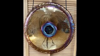 26 Inch Grotta Sonora Golden Eye Deep Gong Sound Clip [upl. by Fidellas]