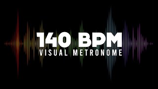 140 BPM Metronome Visual Metronome  Click Track [upl. by Stevana]