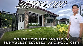 House Tour 68  Bungalow Like House in Sunvalley Estates Antipolo City [upl. by Ulland92]