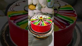 Multi Colour Cake Design  Multi Colour Cake shorts youtubeshorts video [upl. by Beore356]