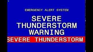 Severe Thunderstorm Warning Chicago [upl. by Lamrej831]