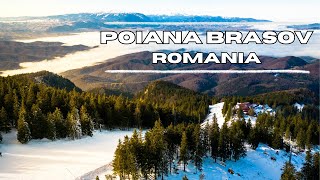 Poiana Brasov Romania December 2023  4K Drone Footage [upl. by Barde392]