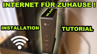 KABEL INTERNET FÜR ZUHAUSE EINRICHTEN AUSFÜHRLICHES TUTORIAL  MAGENTA  ROUTER  WLAN  FACTOREM [upl. by Keese966]