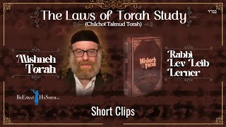 Dont Cast Off the Yoke of Labor to Study Torah The Laws of Torah Study [upl. by Dumond]