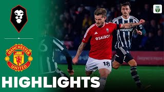 Man United vs Salford  What a Game  Highlights  EFL Papa Johns Trophy 31102023 [upl. by Esej]