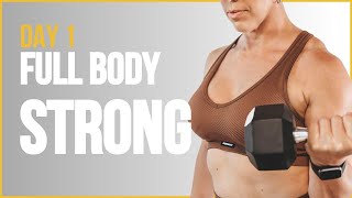 DAY 1FULL BODY STRONG  Weight Training Workout Over 40 Advanced [upl. by Leachim]