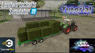 LS22 Courseplay Tutorial 11 Ballensammeln mit Autoload Funktion [upl. by Anaiviv]