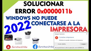 SOLUCIONAR ERROR 0x0000011b Windows no puede Conectarse a la Impresora  Windows 7 8 81 10 11 [upl. by Endaira]