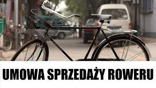 Sprzedaż roweru umowa i jazda próbna [upl. by Adnuhsar377]