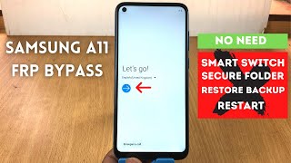 FRP Bypass Samsung A11 Android 10  2021 Update [upl. by Rombert710]