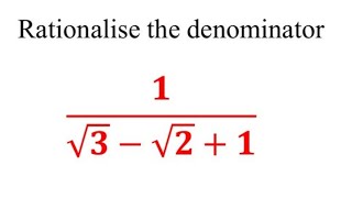 quotRationalize Denominators Fast Simplify 11√2√3 with This Easy Math Trick  MustKnow for Examsquot [upl. by Attey]