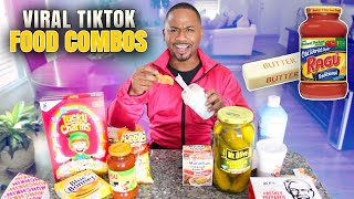 Trying 13 VIRAL Tik Tok Weird Food Combos  Alonzo Lerone [upl. by Ylehsa]