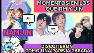 Momentos en los que RM y Jin Discutieron Como una Pareja Casada [upl. by Hsejar420]