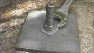 Duckbill Installation Video for the RA32G Rock Anchor [upl. by Akinyt160]