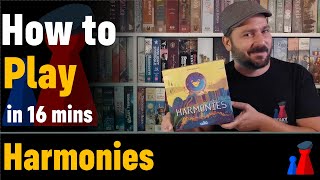 How to play Harmonies  Full teach  All modes  Peaky Boardgamer [upl. by Aryn]