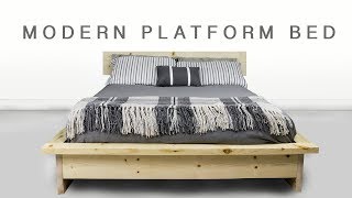 How To Make A DIY Modern Platform Bed  Shape And Explore [upl. by Soma824]