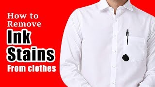 How to remove ink stains from clothes  Completely remove ink stains from clothes [upl. by Annahahs980]