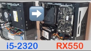 Optiplex 790 SFF fullsize GPU install build  benchmarks [upl. by Yak274]