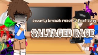 Aftons  Vanny react to Salvaged Rage [upl. by Eniamaj]