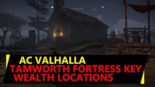 Tamworth Fortress AC Valhalla Key Location  Wealth Chests [upl. by Eberta]