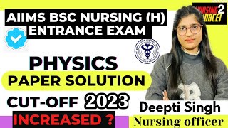 Physics  AIIMS Bsc Nursing Entrance Exam Paper Solution aiims bscnursing pyq [upl. by Areek13]