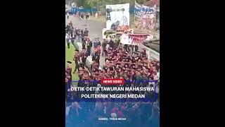 Detikdetik Tawuran Mahasiswa POLMED di Kampus [upl. by Haig68]