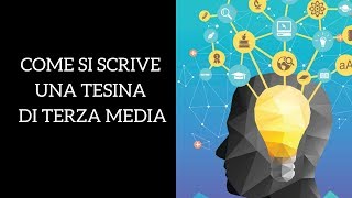 Tesina terza media come si scrive [upl. by Ahsekin]