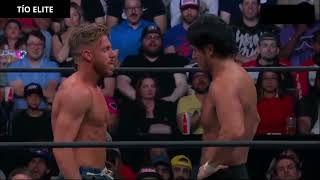 Orange Cassidy VS Daniel Garcia VS Katsuyori Shibata VS Zack Sabre Jr AEW FORBIDDEN DOOR 2023 [upl. by Enilaf]