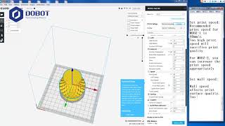 DOBOT MOOZ Video Tutorial How to Use Slicing Software Cura [upl. by Linnell]