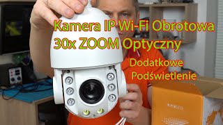 Kamera IP WiFi obrotowa 30x ZOOM Optyczny  do monitoringu zewnętrznego z Funkcją Alarmu [upl. by Rosanne]