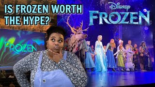 Disney’s FROZEN Musical front row Vlog  includes bows merch amp review [upl. by Kori]