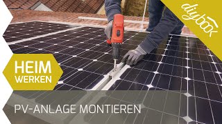 PV Anlage montieren  Aufdachmontage selber machen [upl. by Booze724]