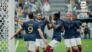 eFootball 2024  France vs Germany  Gameplay  Steam PC [upl. by Rehsu]