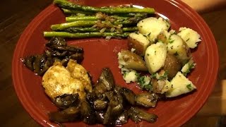 Grouse Marsala with Sheephead Mushrooms Wild Game Recipe  Cooking [upl. by Ellatsirhc966]