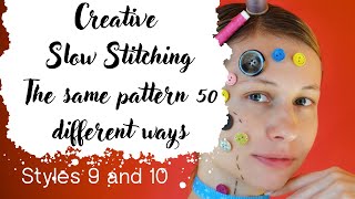 Inspire and Teach YOURSELF to Create Slow Stitched Art Using Fabric Scraps and Simple Stitches [upl. by Erehc]