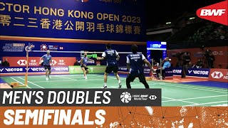 VICTOR Hong Kong Open 2023  AstrupRasmussen DEN 7 vs AhsanSetiawan INA 5  SF [upl. by Assetnoc]