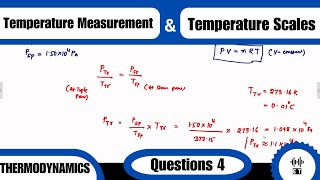 Temperature Measurement And Temperature Scales  Questions 4  Thermodynamics [upl. by Deckert]