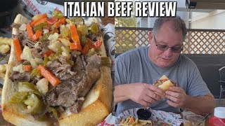 Italian Beef Review  Rosatis Pizza  Temecula CA [upl. by Eyllek]