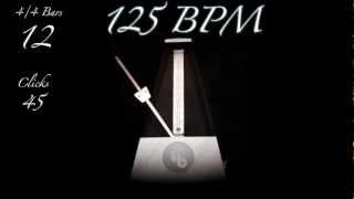 125 BPM Metronome [upl. by Ransome207]