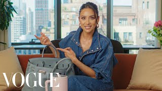 Inside Shay Mitchells Vintage Birkin  In The Bag  Vogue [upl. by Ahrat572]