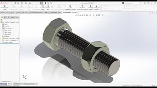 CÄ±vata Somun Ã‡izimi ve MontajÄ± Solidworks [upl. by Gulick]