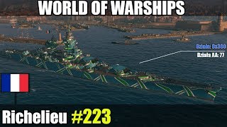 Richelieu  World of Warships omówienie okrętu i gameplay [upl. by Ynohtn260]